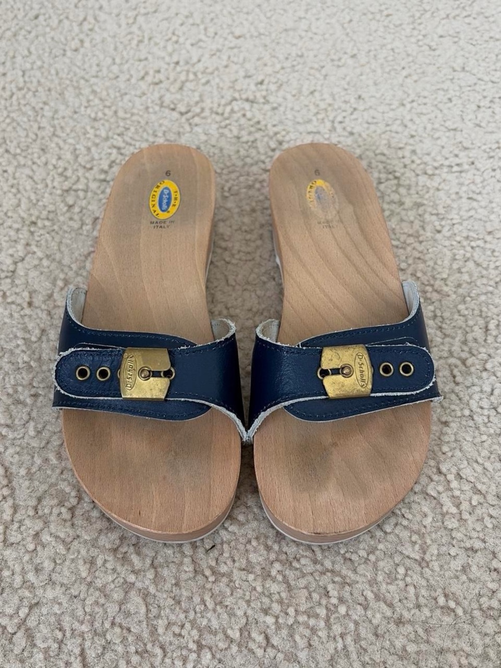 DR. SCHOLL'S VINTAGE ORIGINAL WOOD SANDALS